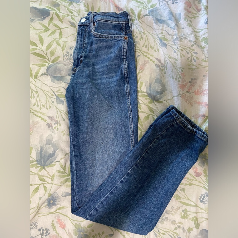Straight leg jeans